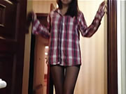 China Glasses Stockings Beauty kız